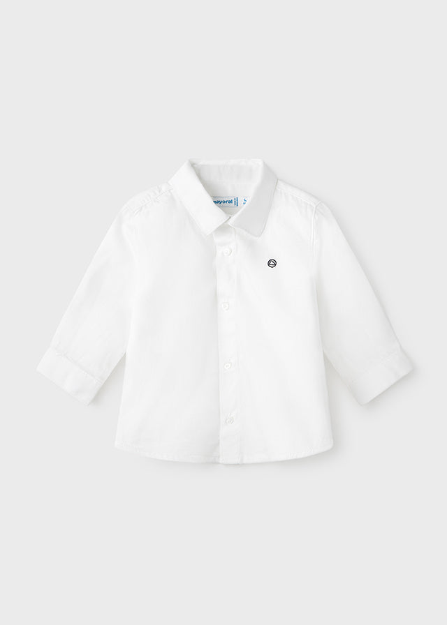 Mayoral Long Sleeve Basic Shirt - Blanco (124-28)