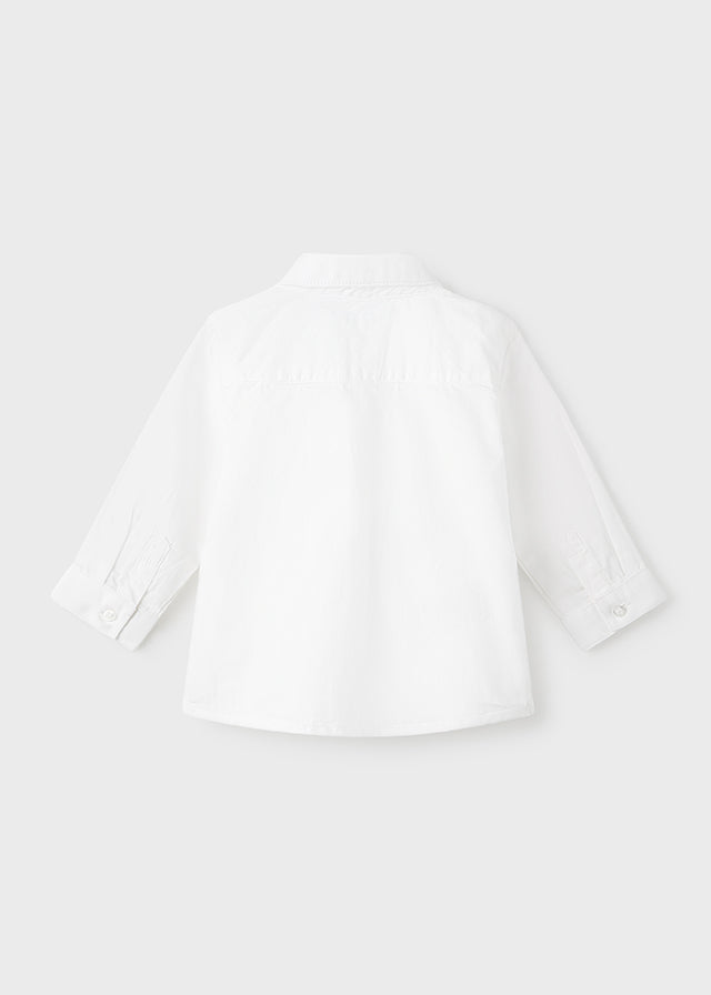 Mayoral Long Sleeve Basic Shirt - Blanco (124-28)