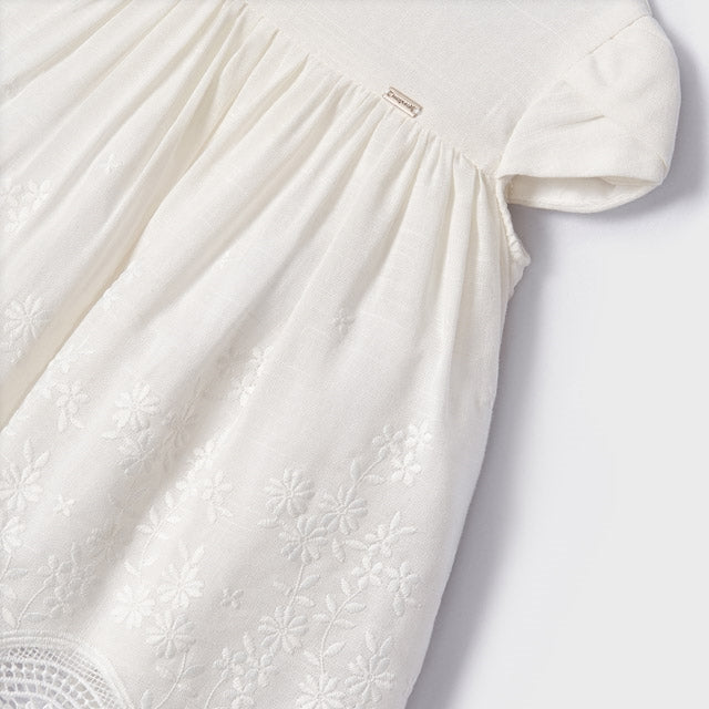 Mayoral Embroidered Dress Baby Girl - Crudo (1906-49)