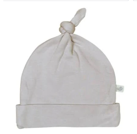 Perlim Pin Pin Bamboo Knotted Hat - Latte Solid