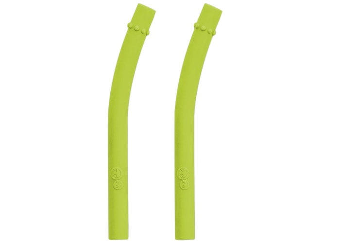 Ezpz Mini Cup + Straw Training System Straw Replacement 2-Pack - Lime