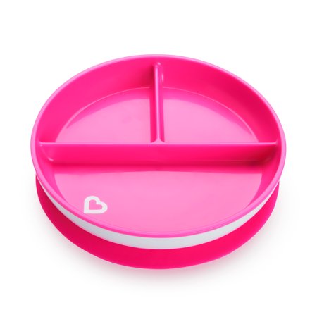 Munchkin Suction Plate Pink 1pk