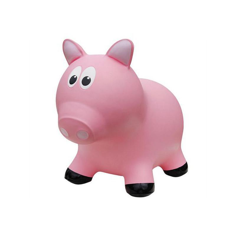 Farm Hoppers Animal Bouncers - Pig Pink - CanaBee Baby
