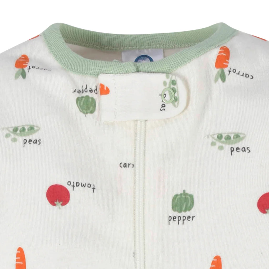 Gerber Sleep N Play Footie - Neutral Veggies