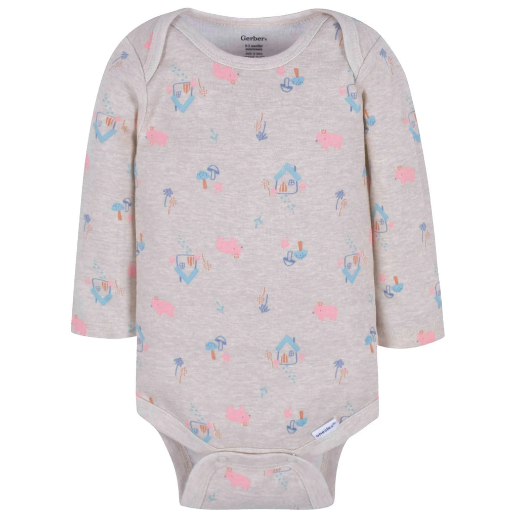 Gerber Long sleeve Onesies Bodysuit 3 Pack - Fairy