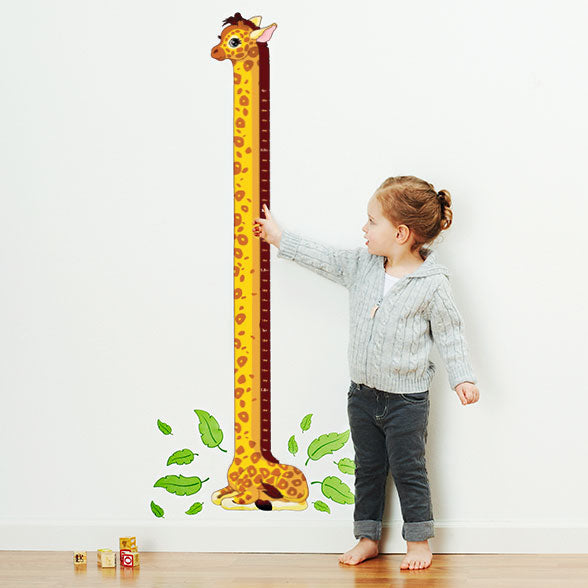 Oliver's Label Personalized Growth Chart Decals - Giraffe