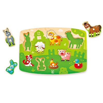 Hape Farmyard Peg Puzzle E1408