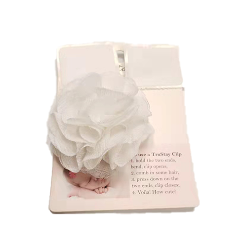 Twinklebelle Baby TruStay Hair Clip – White Floral
