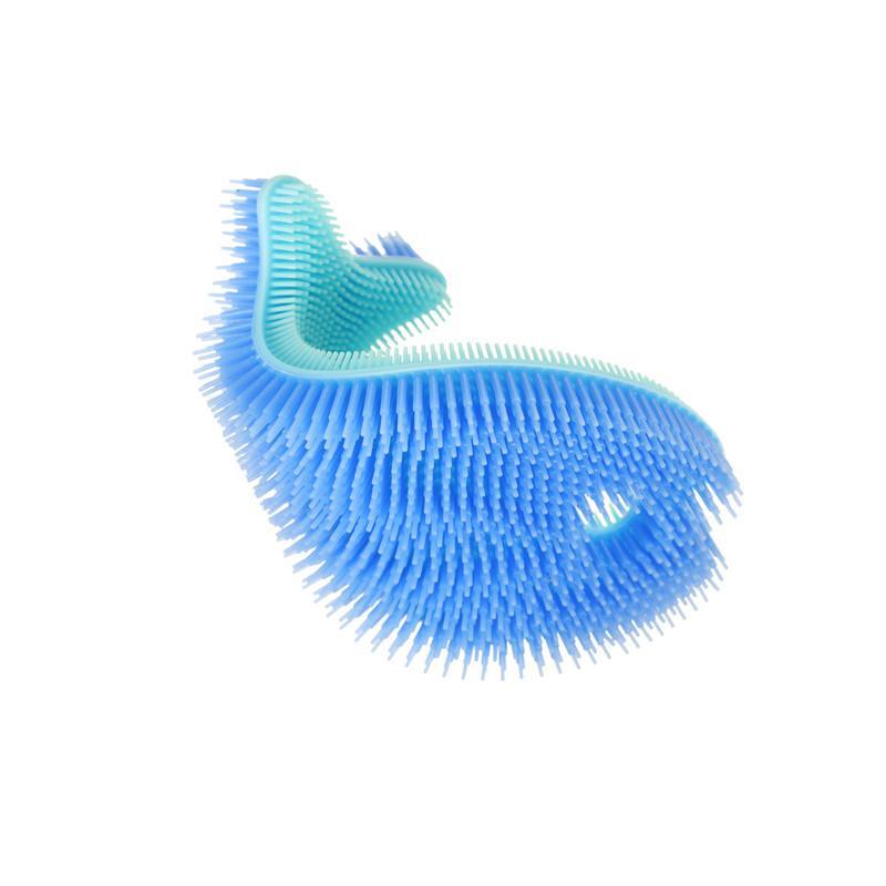 Innobaby Silicone Bath Scrub Fish - Periwinkle/Aqua - CanaBee Baby