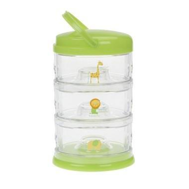 Innobaby Packin' Smart Stackables 3 Tier Zoo Animals - Lime Sorbet - CanaBee Baby