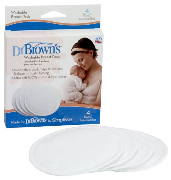 Dr. Brown's Washable Breast Pads 4pc
