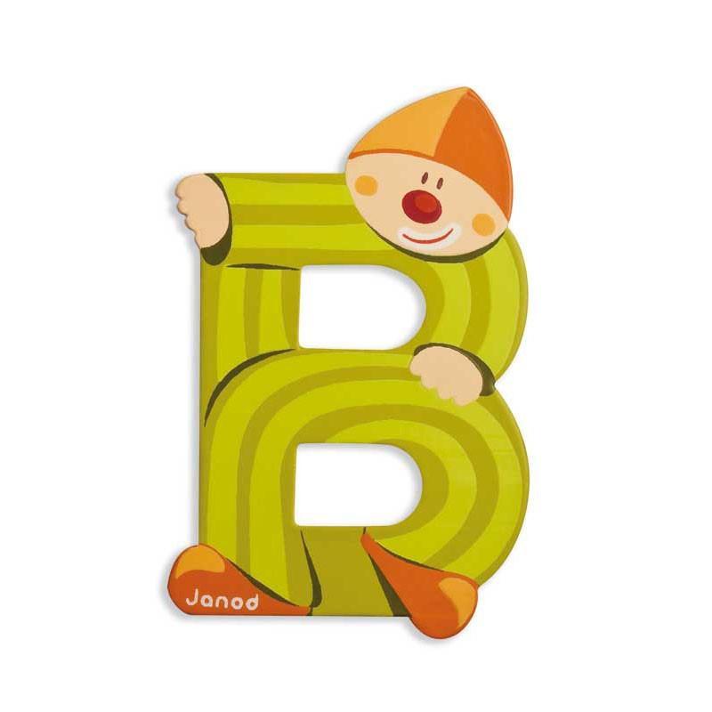 Janod Clown Wood Letters - B - CanaBee Baby