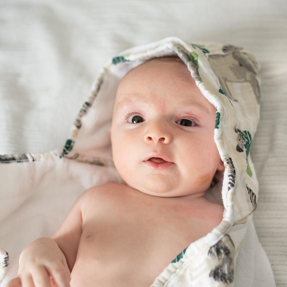 Bebe Au Lait Baby Hooded Towel - Jungle (TBMJG)