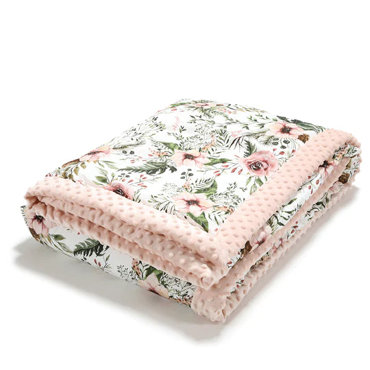 La Millou Adult Blanket 200*220cm - Wild Blossom/Powder Pink