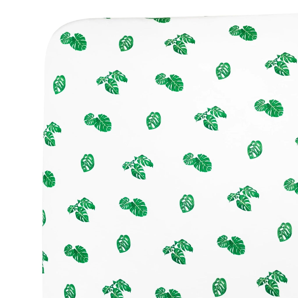 Kyte Baby Crib Sheet - Monstera