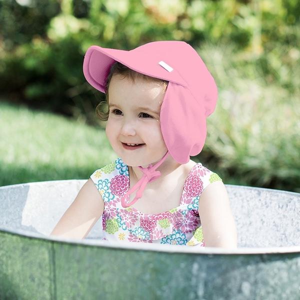 I play by Green Sprouts Breathable Flap Hat Light Pink