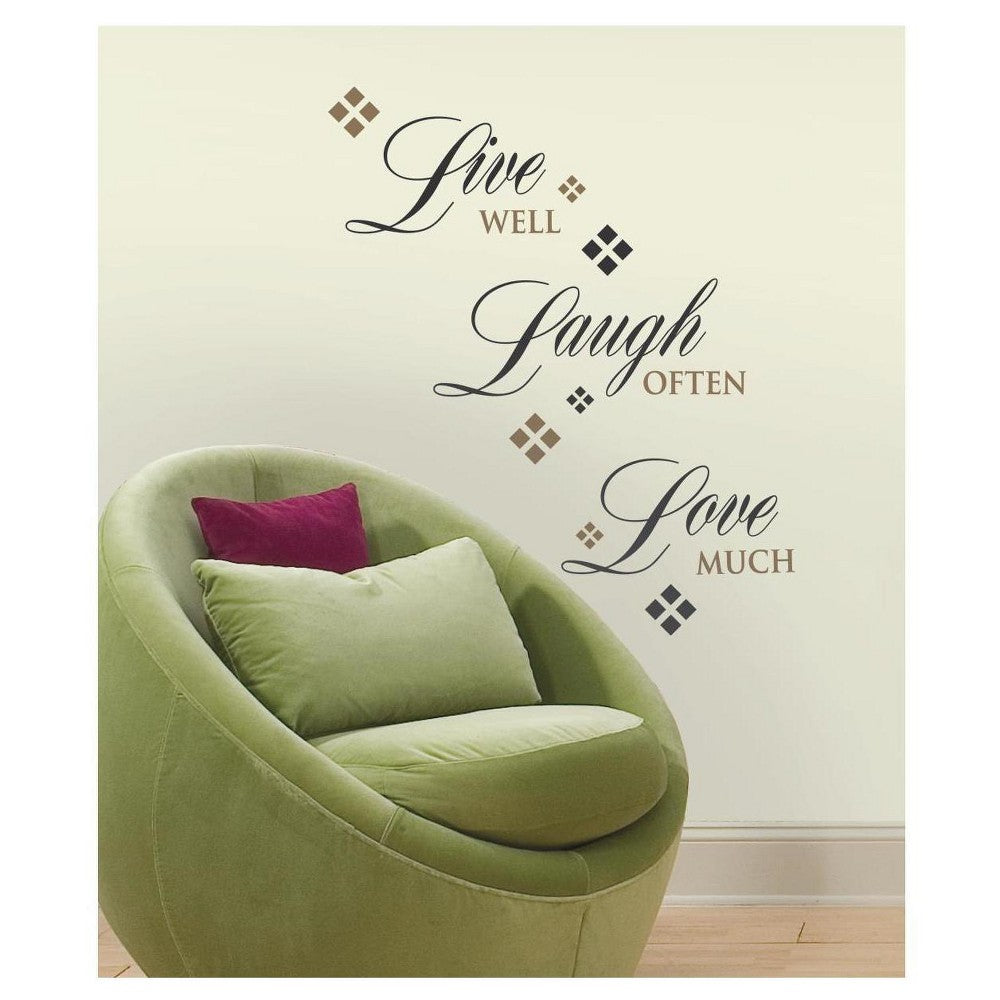 Roommates Live Love Laugh Wall Decals