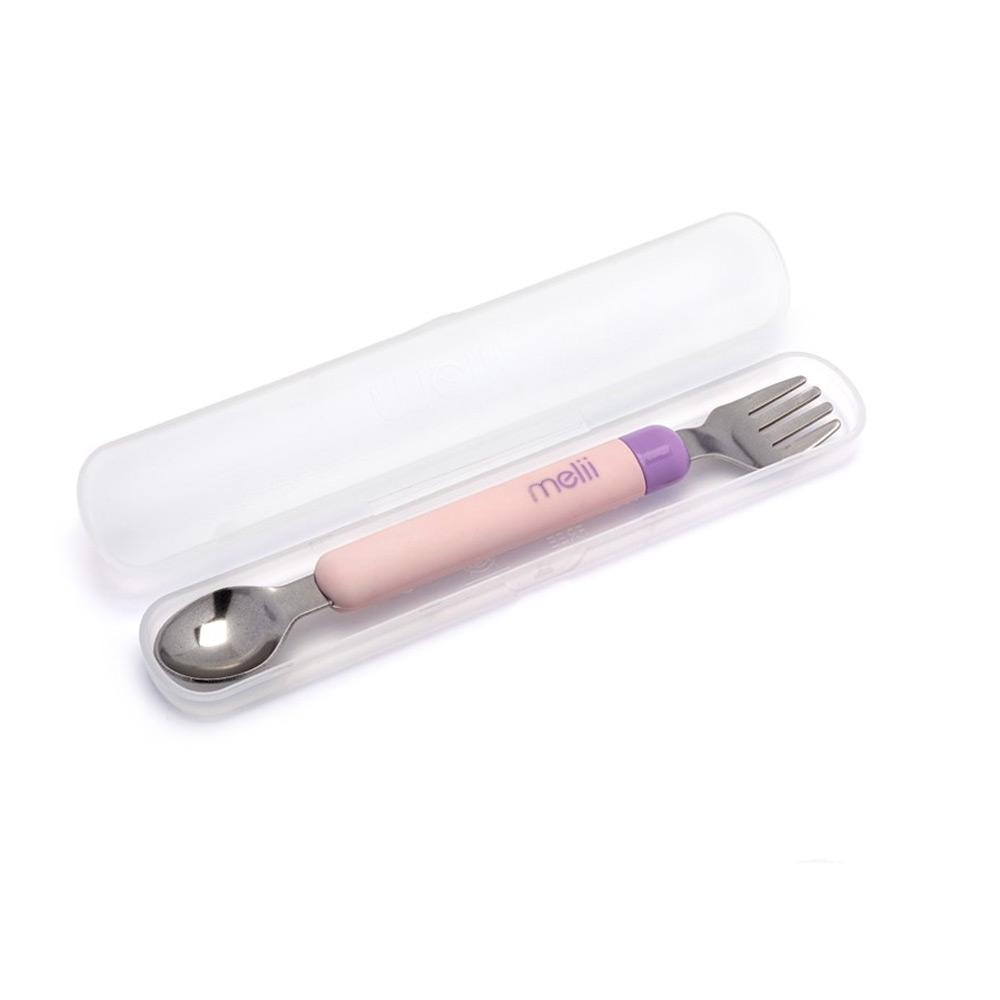 Melii Spork On the Go - Pink/Purple 11100