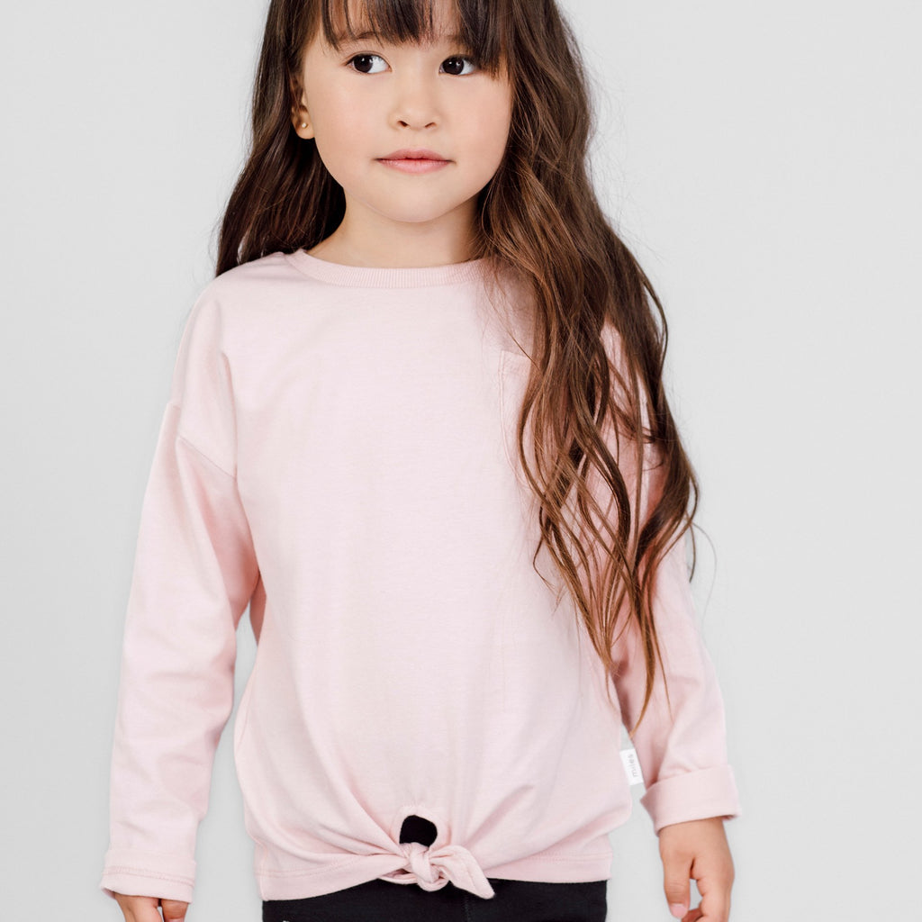 Miles Baby Long Sleeve T-Shirt Knit Light Pink