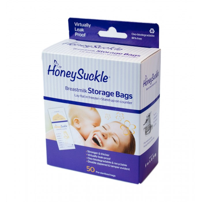 Honeysuckle 50pk Breastmilk Pump Bags