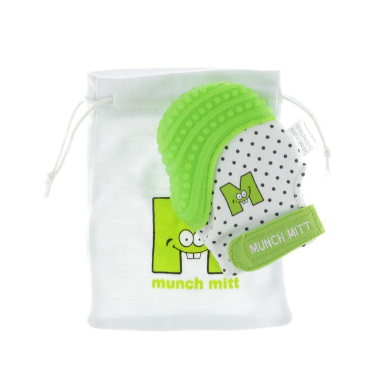 Munch Mitt Baby Teething Mitten - Green - CanaBee Baby