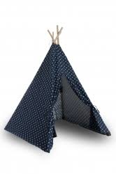 Navy, Orange, and Grey Teepee Confetti Teepee Decor Tribal