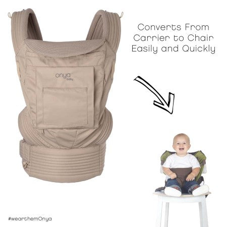 Onya Baby Nexstep Mesh Baby Carrier/Chair Harness - Warm Sand