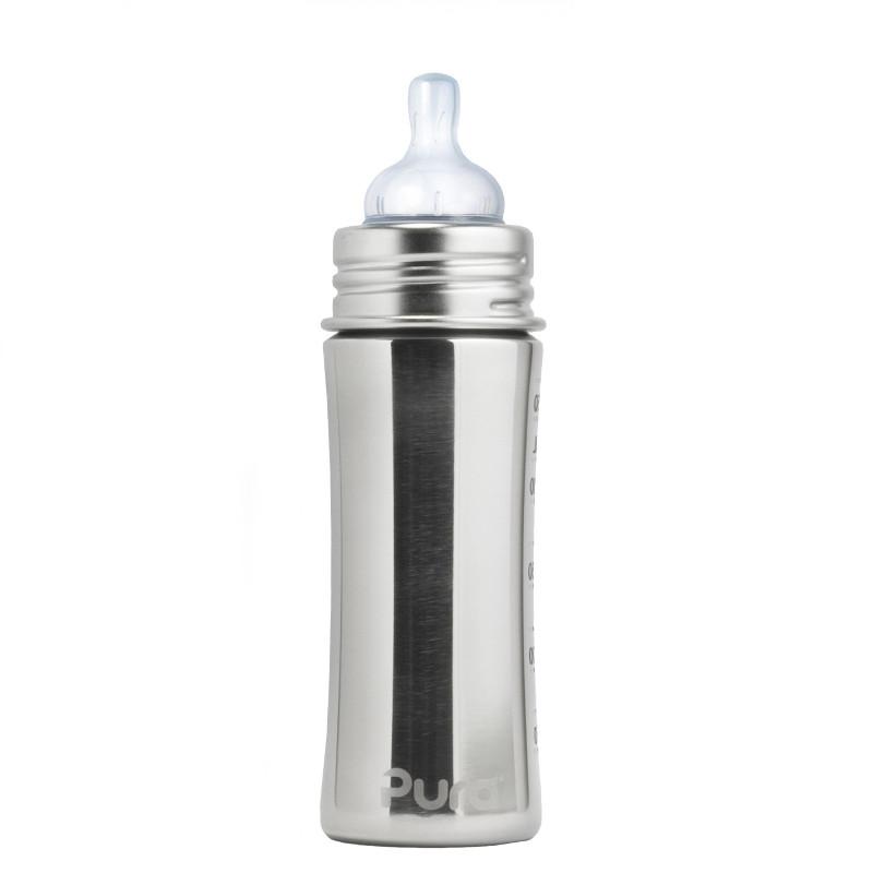 Pura Insulated Infant Bottle 260ml - Natural Mirror PS-00291