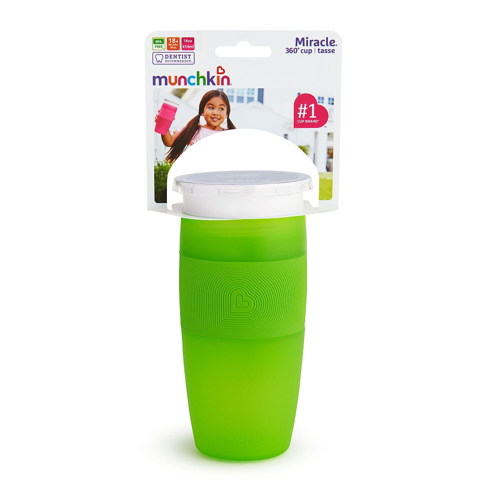 Munchkin Miracle 360 Sippy Cup 14oz Green