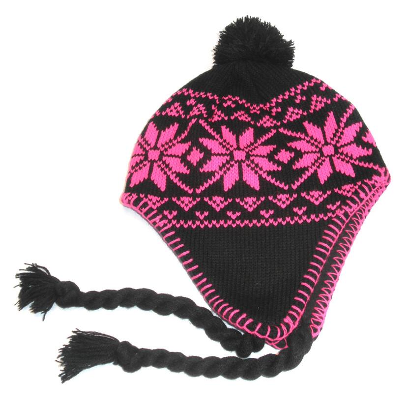 SnowStoppers Nordic Hat Neon Pink S/M
