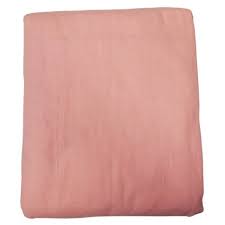 Kidiway Fitted Flannel Crib Sheet - Pink Solid