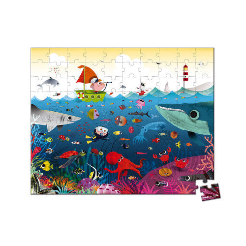 Janod Puzzle 100pcs - Underwater World