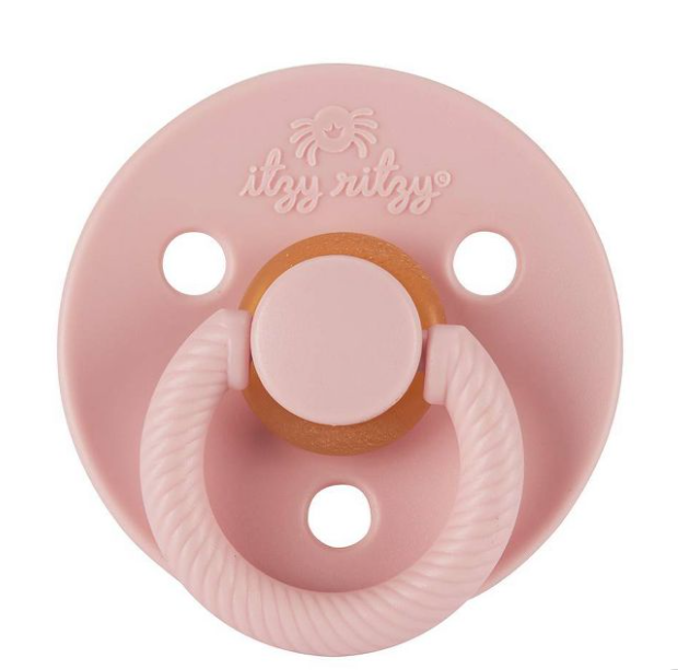 Itzy Ritzy Natural Rubber Pacifier 2pk - Blossom & Rosewood