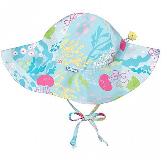 I Play by Green Sprouts Brim Sun Protection Hat Coral Reef