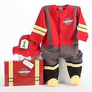 Baby Aspen Big Deamzzz Baby Firefighter Gift Box Set 0-6m