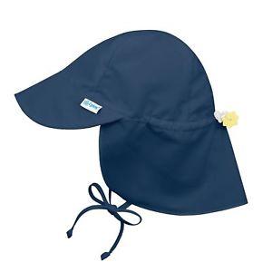 I play by Green Sprouts Breathable Flap Hat Navy