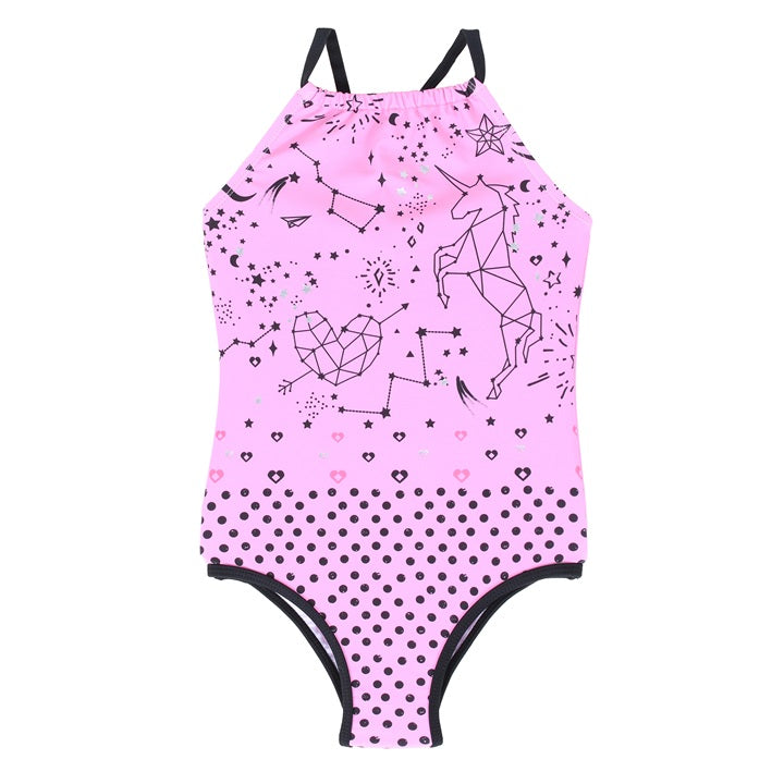 Nano One Piece Swimsuit Dots Print