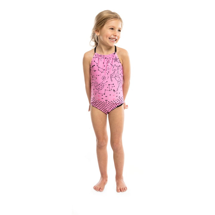 Nano One Piece Swimsuit Dots Print