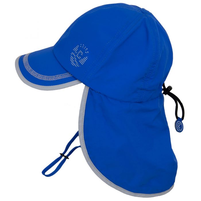 Calikids Summer UV Flap Hat S2010 - Nautical Blue - Nautical Blue / M