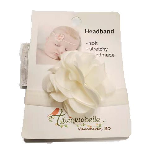 Twinklebelle Baby Headband – White Floral