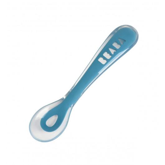 Beaba 2nd Stage Silicone Spoon Peacock