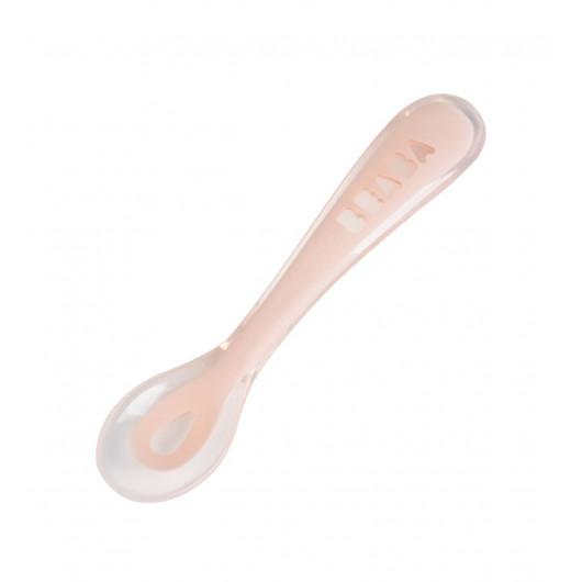 Beaba 2nd Stage Silicone Spoon Pink