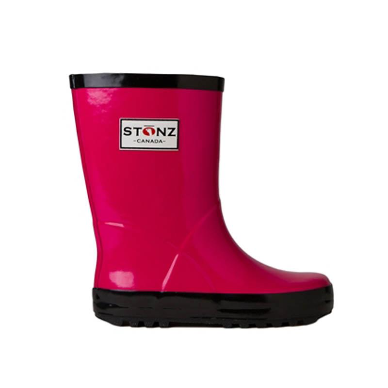 Stonz Rain Bootz - Pink/Black - CanaBee Baby