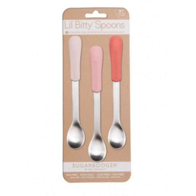 Sugarbooger Lil Bitty Spoon - Sweet Pink 3pk A1360