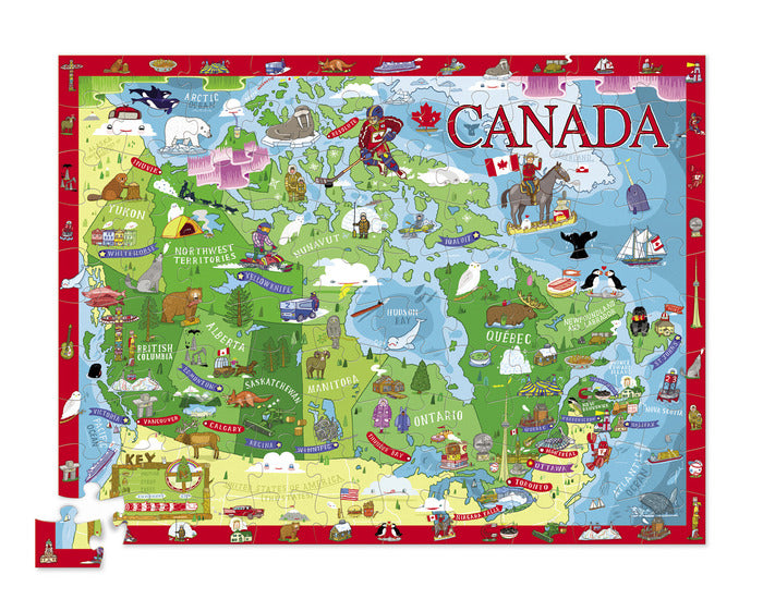 Crocodile Creek Discover Puzzle Canada 100pcs