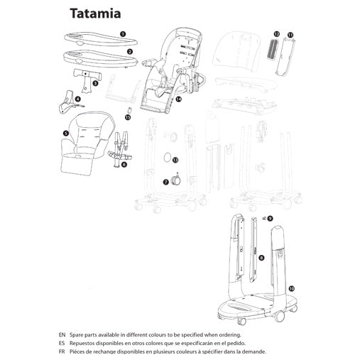 Peg Perego Replacement Tray Top for Tatamia