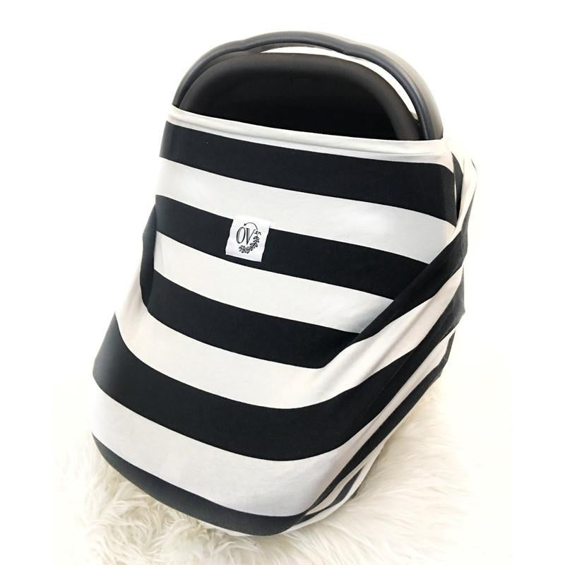The Over Company Lightweight Multi Use Baby Cover -The Legacy Stripe OVer - CanaBee Baby