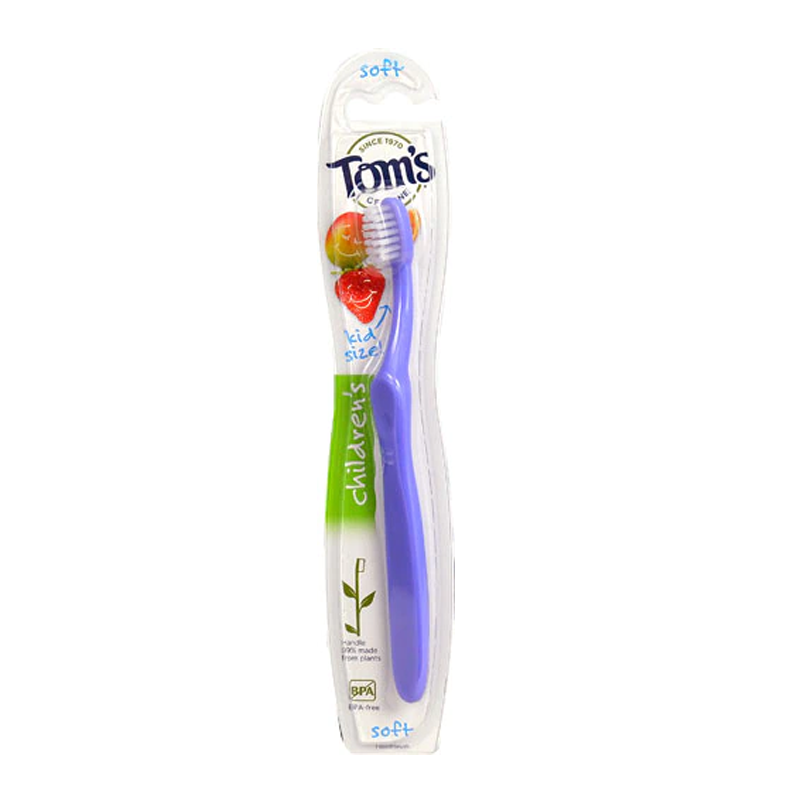 Tom's Extra Soft Children's Toothbrush - Purple