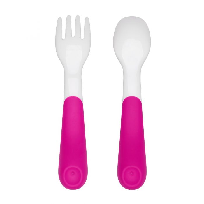 Oxo On-the-go Plastic Spoon & Fork Pink 61139100