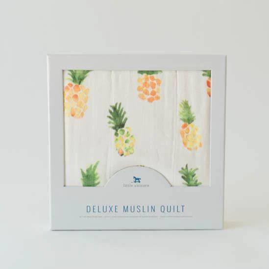 Little Unicorn Deluxe Muslin Quilt Pineapple